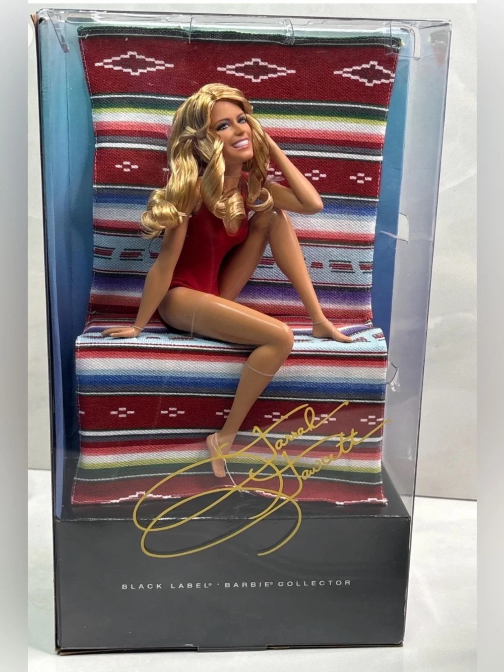 Mattel Farrah Fawcett Barbie Black Label Collector Doll V7161 NRFB